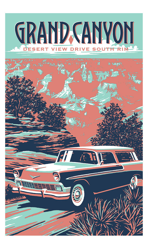 Grand Canyon Vintage-Style Poster | Scenic Hwys