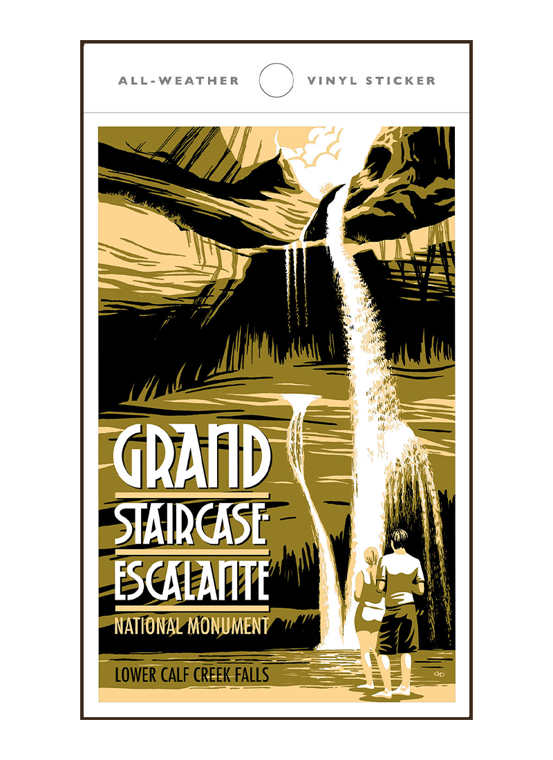 Grand Staircase Escalante Vinyl Sticker Scenic Hwys - Main Image