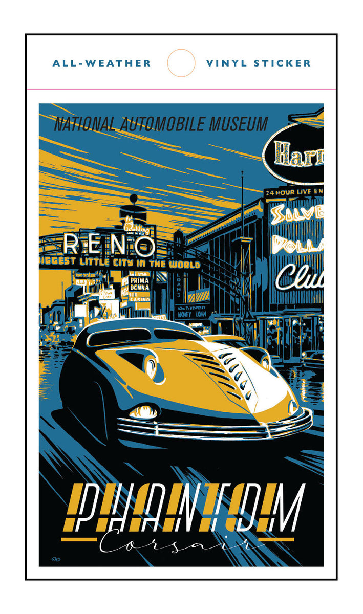 Nat. Automobile Museum Phantom Corsair Sticker