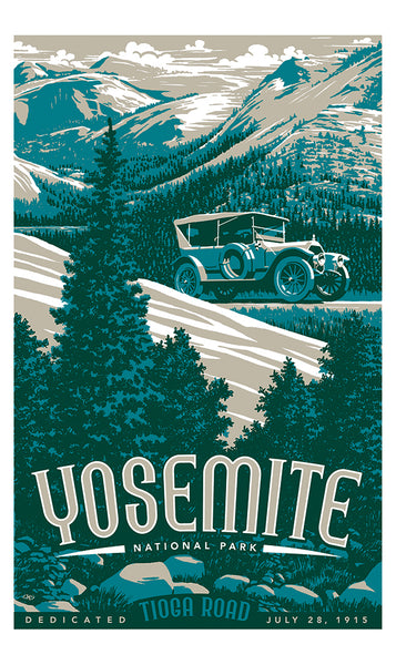 Yosemite Vintage-Style Poster | Scenic Hwys