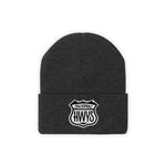 Black beanie with Scenic Hwys logo embroidered on front