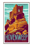 Vintage illustration of Hovenweep National Monument