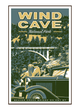Illustration of vintage car at Wind Cave National Park