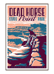Illustration of tourist at Dead Horse State Park