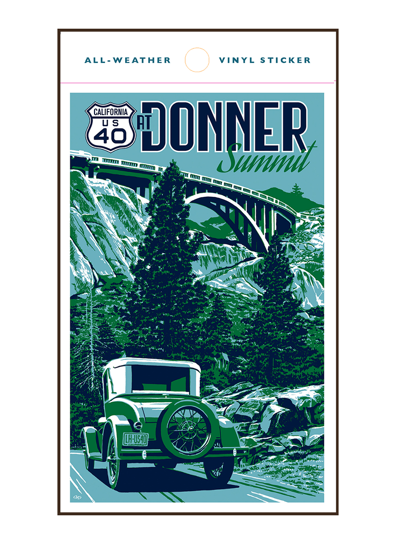 Donner Memorial Vinyl Sticker | Scenic Hwys