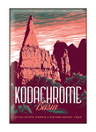 Vintage-style illustration of Kodachrome Basin State Park