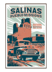 Illustration of vintage car at Salinas Pueblo Missions National Monument